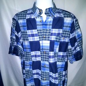 Orvis Mens Patchwork Style Check Casual Shirt